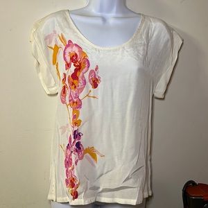 H&M, 4, cream and pink.